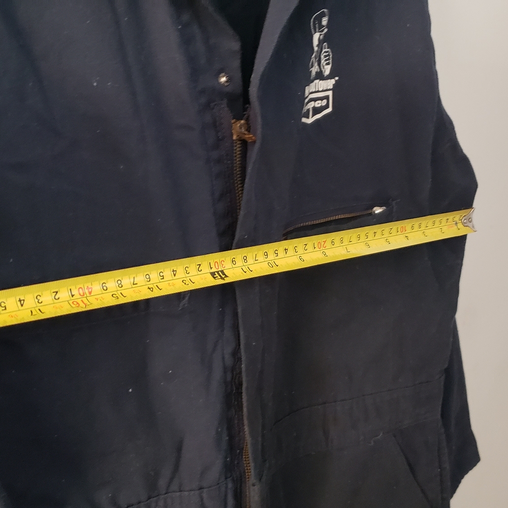KEY Work Coveralls in Dark Navy with White Logo - Picture 5 of 11